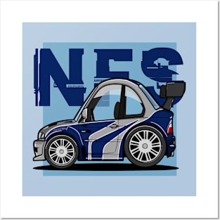 E46 caricature Posters and Art